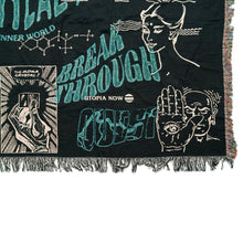MDMA THERAPY WOVEN BLANKET (Black, Teal, Powder Pink)