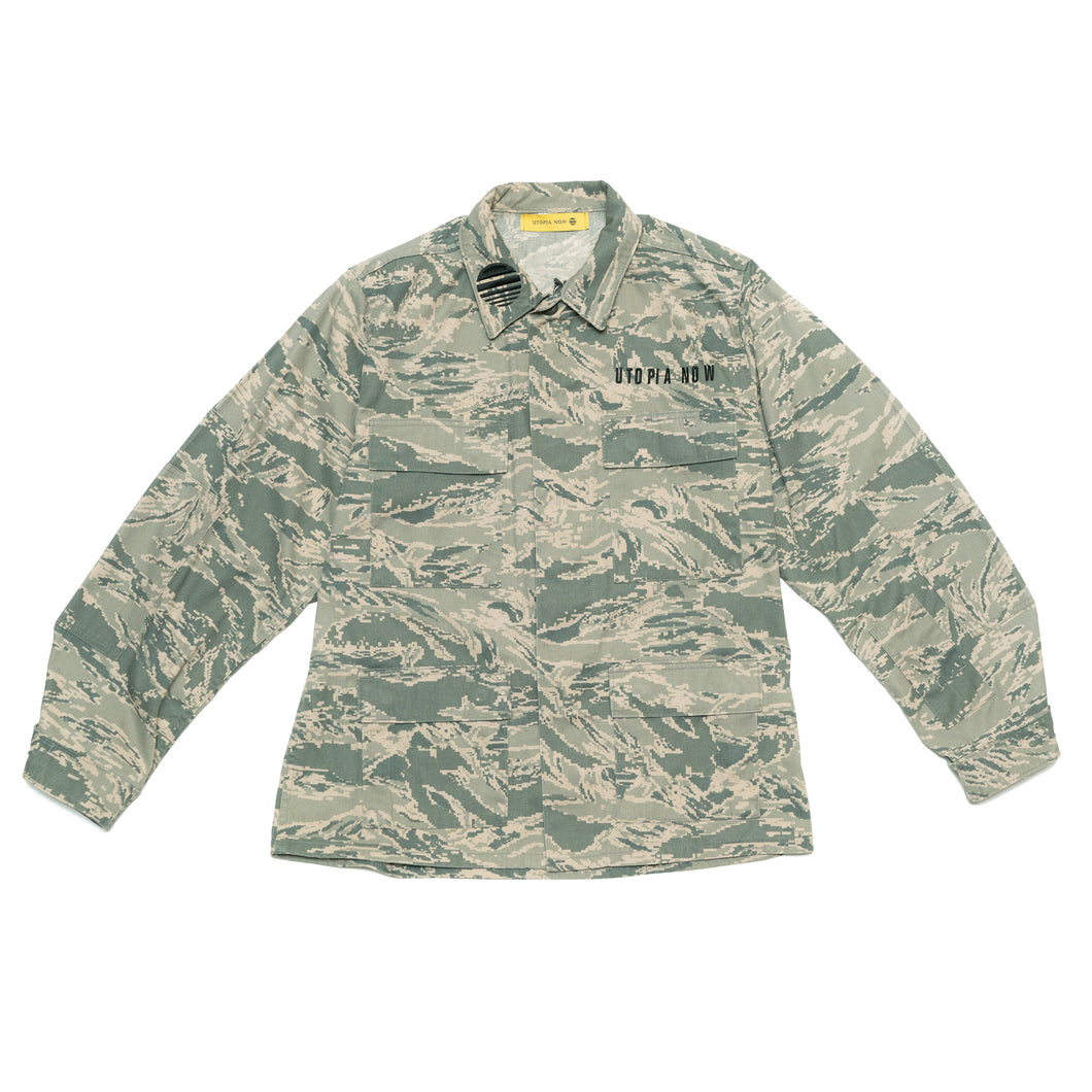 BURNING MONK Camouflage Air Force Jacket